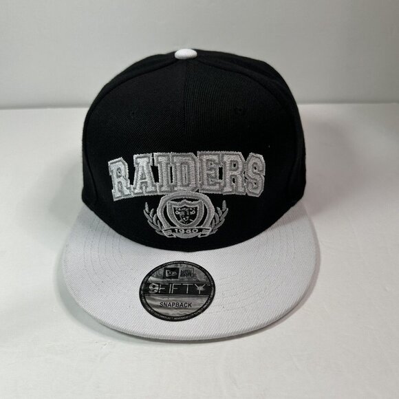 New Era Las Vegas Raiders NFL 9FIFTY  Snapback Cap Hat NWT Flat Brim - Picture 2 of 7